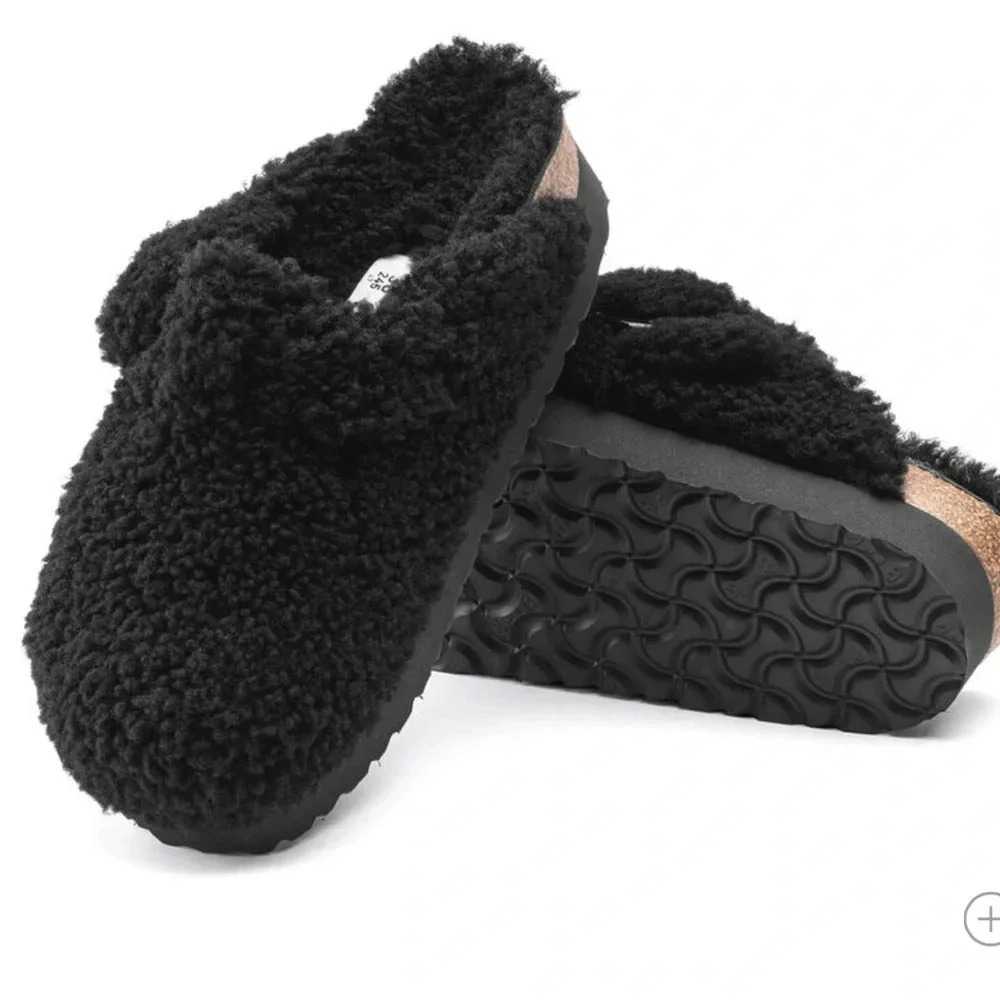 Papillio teddy Black Boston Big Buckle Platform Size 7/7.5 EU39